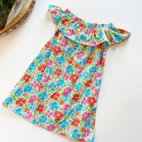 Lands End Summer Floral Off The Shoulder Dress | 5/6 - Picture 5 of 6